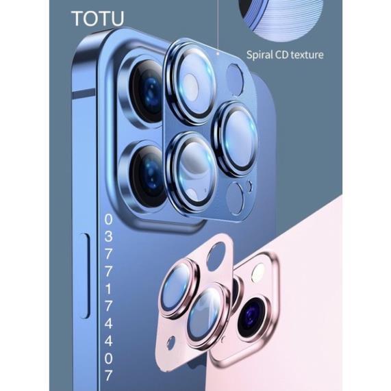 (IPHONE 13) Bộ bảo vệ cụm camera TOTU iPhone 13 Mini, 13, 13 Pro, 13 Pro Max bảo vệ camera toàn diện siêu tốt chính hãng