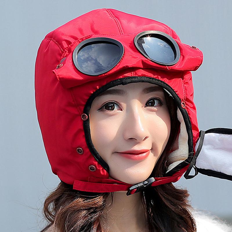 2020 Thiết Kế Mới Thời Trang Nắp Ấm Mùa Đông Nam Mùa Đông Mũ Nam Nữ Trẻ Em Chống Nước Hood Mũ Có Kính