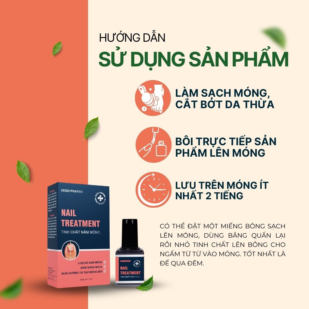 Tinh chất nấm móng Dego Pharma - Giảm nấm móng dứt điểm, giảm sưng ngứa, nuôi dưỡng tái tạo móng mới