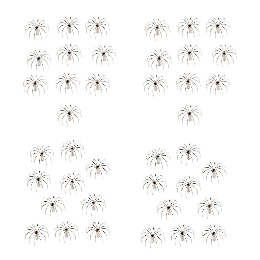 10pcs Stainless Steel Squid Hook Hook Simulation 2.8cm