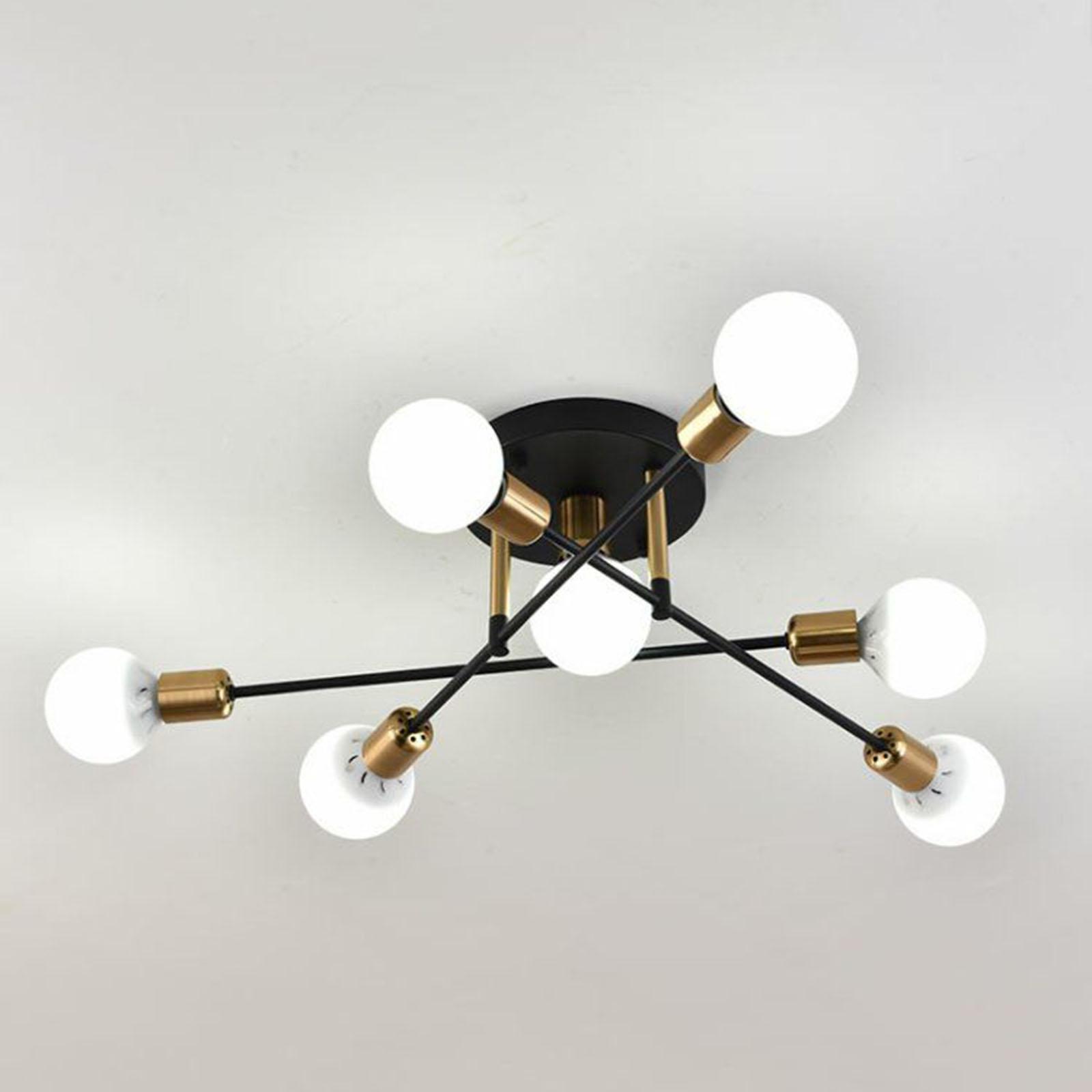 Sputnik Chandelier Modern Pendant Lighting Ceiling Light Fixture for Living Room, Kitchen, Bedroom, Dining Room