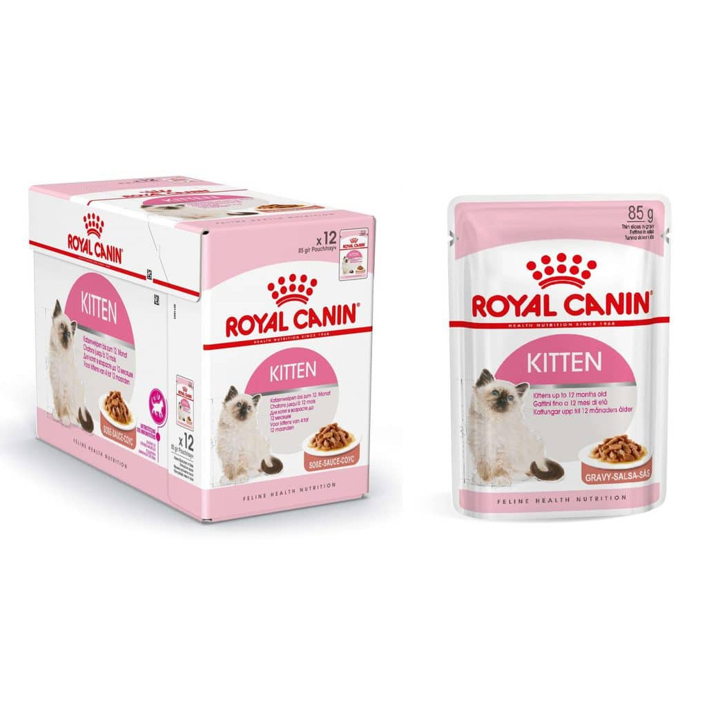 Pate Cho Mèo Royal Canin Kitten Gravy (Hộp 12 gói x 85g)