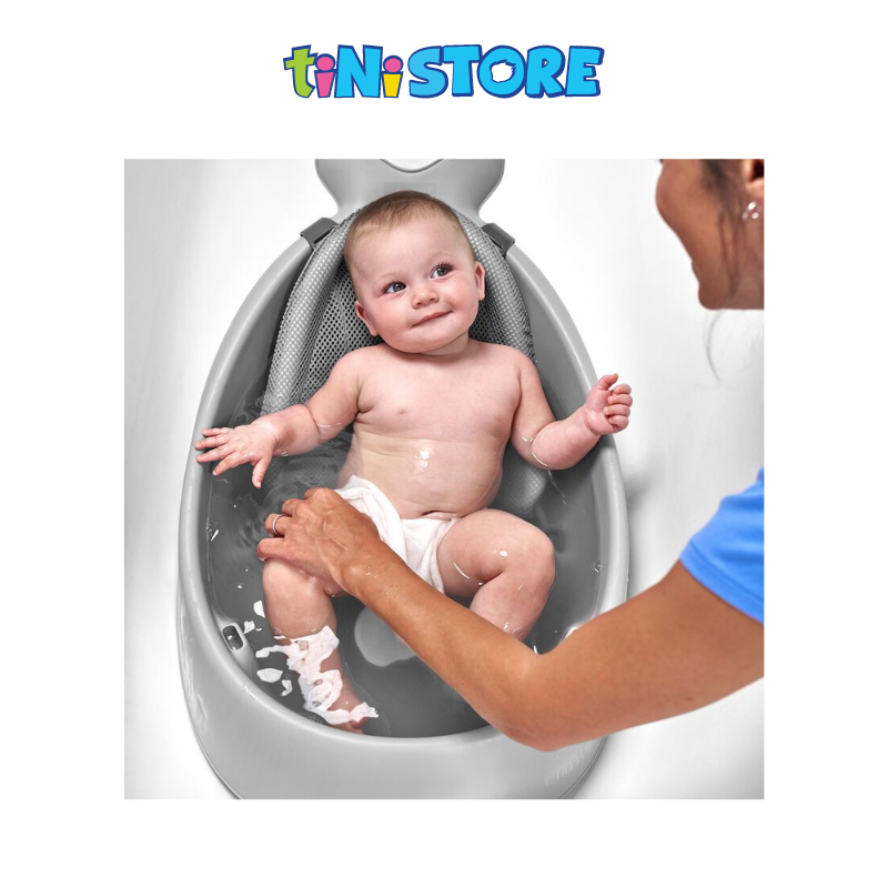 tiNiStore-Thau tắm kèm tựa lưới đa năng cho bé màu xám Skip Hop 235060