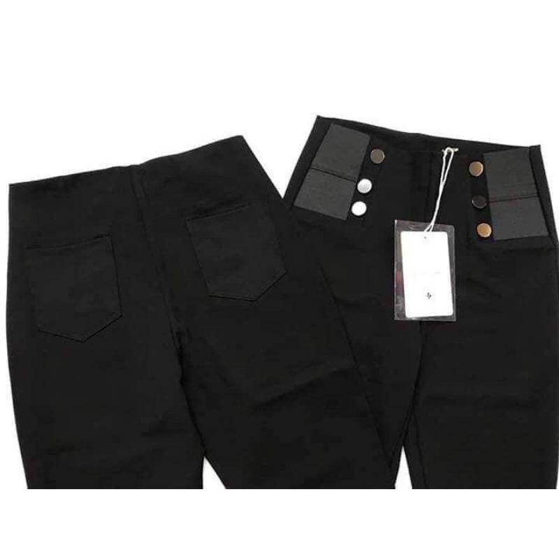 Quần legging bigsize 6 khuy,quần legging nữ cạp lưng cao