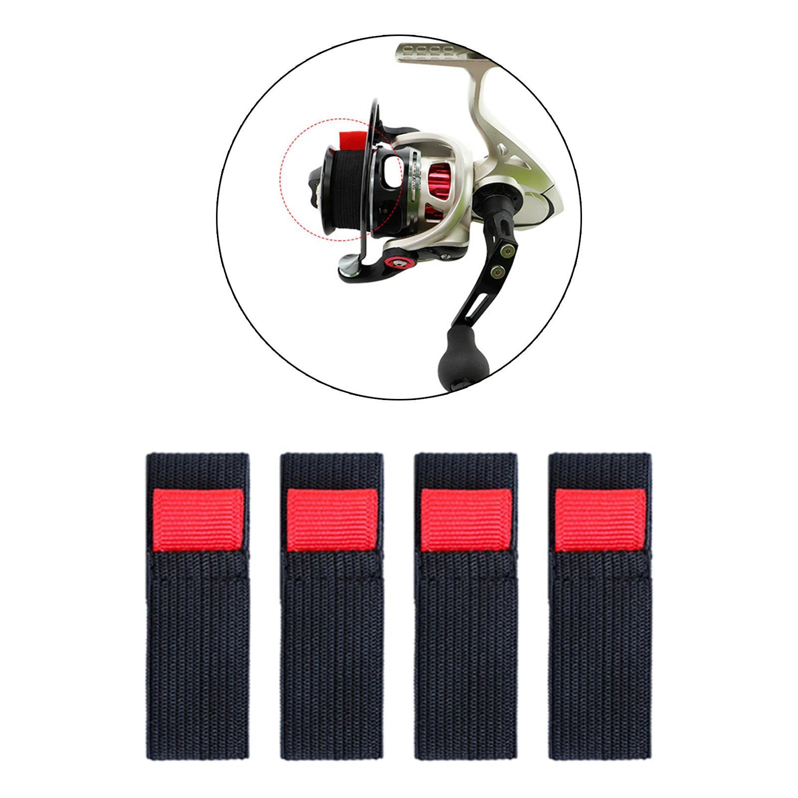 4Pcs Fishing Spool Belt Durable Fishing Tools Elastic Spinning Wheel Reel Protective Belt