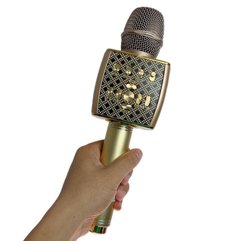Mic Karaoke Bluetooth YS95 Tích Hợp Loa Bass Dùng Hát Tại Nhà Hoặc Livetream không dây