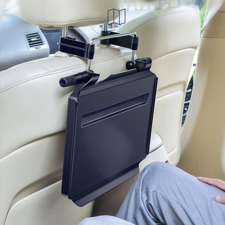 Bàn mini đa năng treo lưng ghế, vô lăng xe ô tô xịn xò