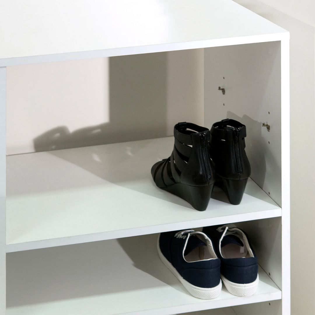 Kệ để giầy gỗ hiện đại SMLIFE Ruxton | Gỗ MDF dày 17mm chống ẩm | D90xR40xC75cm