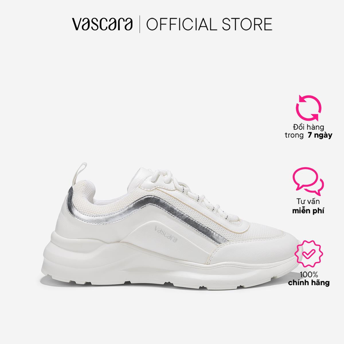 Vascara Giày Sneaker Vải Mesh Nhấn Metallic - SNK 0066