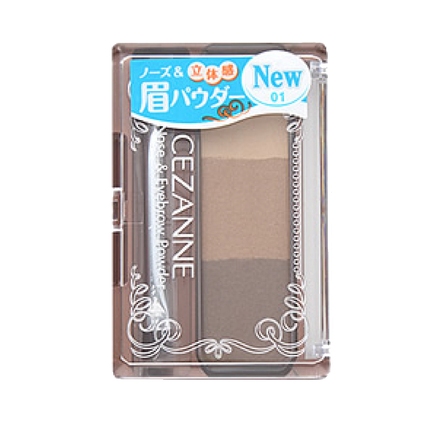 Bột Vẽ Chân Mày Và Mũi Cezanne Nose & Eyebrow Powder (3g)