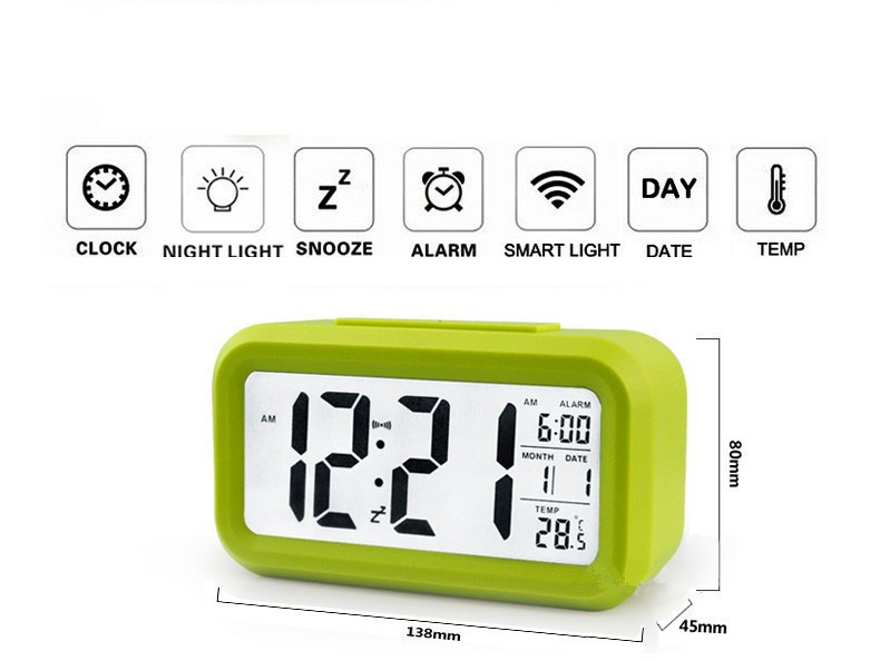 Đồng Hồ Để Bàn Màn Hình Led Có Báo Thức, Ngày Tháng, Nhiệt Độ