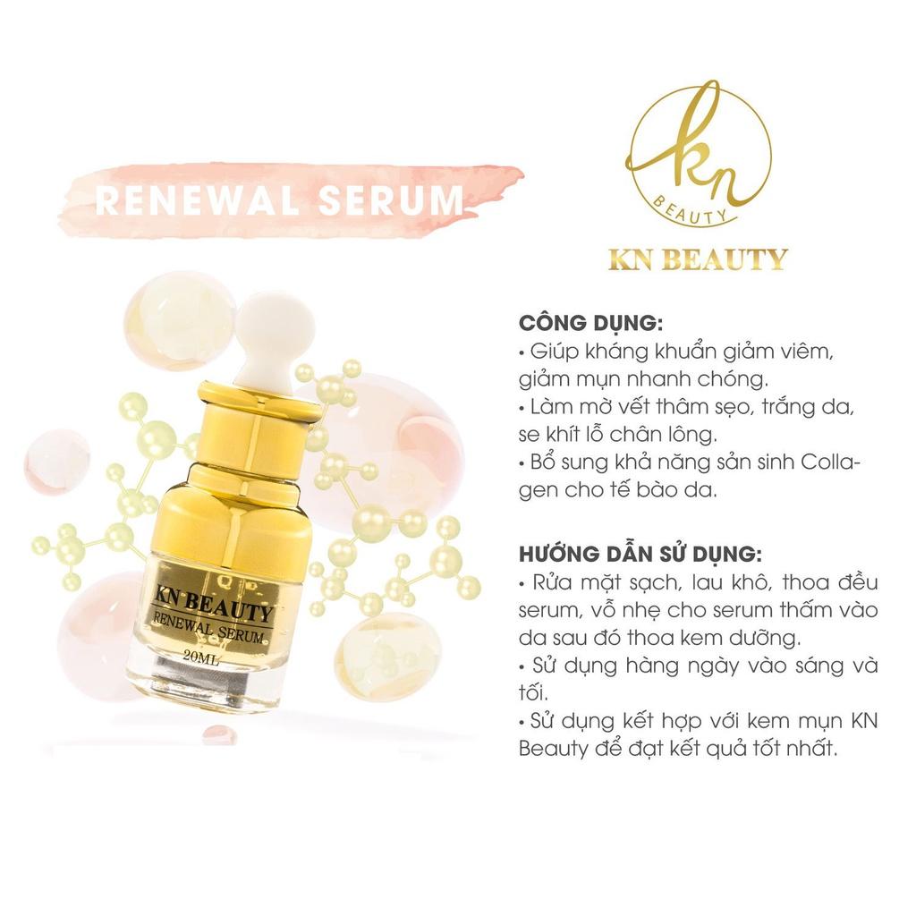 &lt;Nhận quà ngay&gt;Combo 3 sản phẩm Ngừa mụn Giảm Thâm Trắng Da KN Beauty: Gel tẩy tế bào chết + Serum + Kem dưỡng