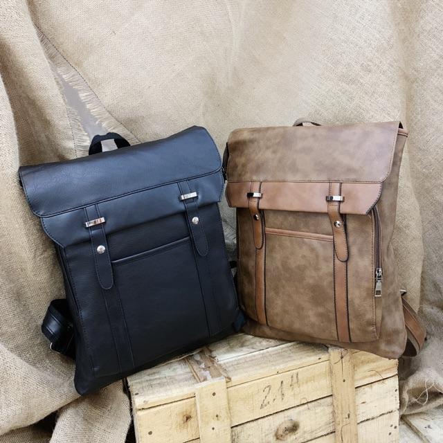 Balo da nam nữ - Leather Backpack