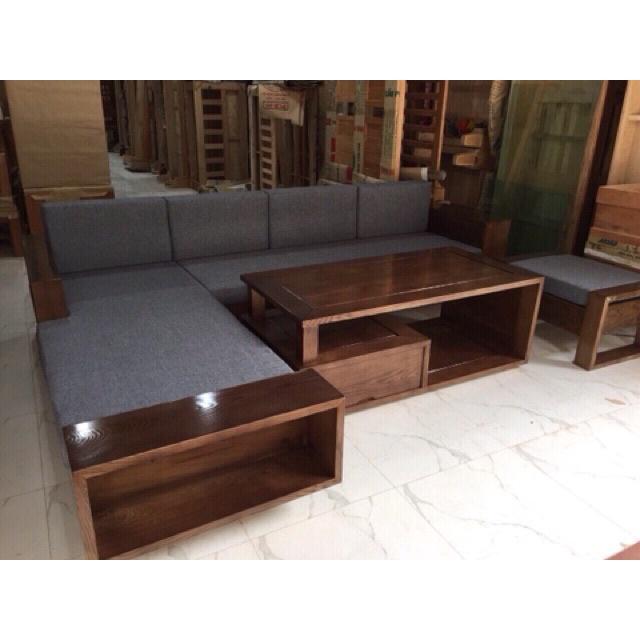 Bộ ghế sofa gỗ sồi cao cấp B01