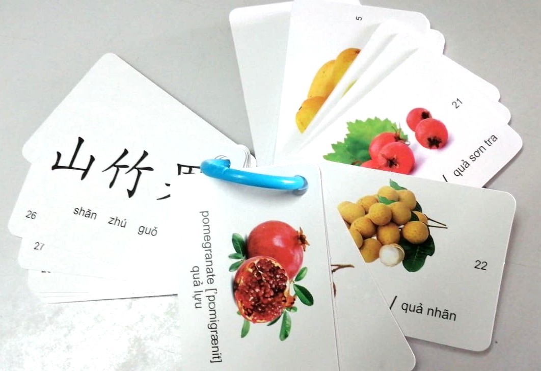Flashcard tiếng Trung Anh Việt - Bộ thẻ học từ vựng tiếng Trung thông minh bộ 600 thẻ từ vựng anh hoa việt 20 chủ đề
