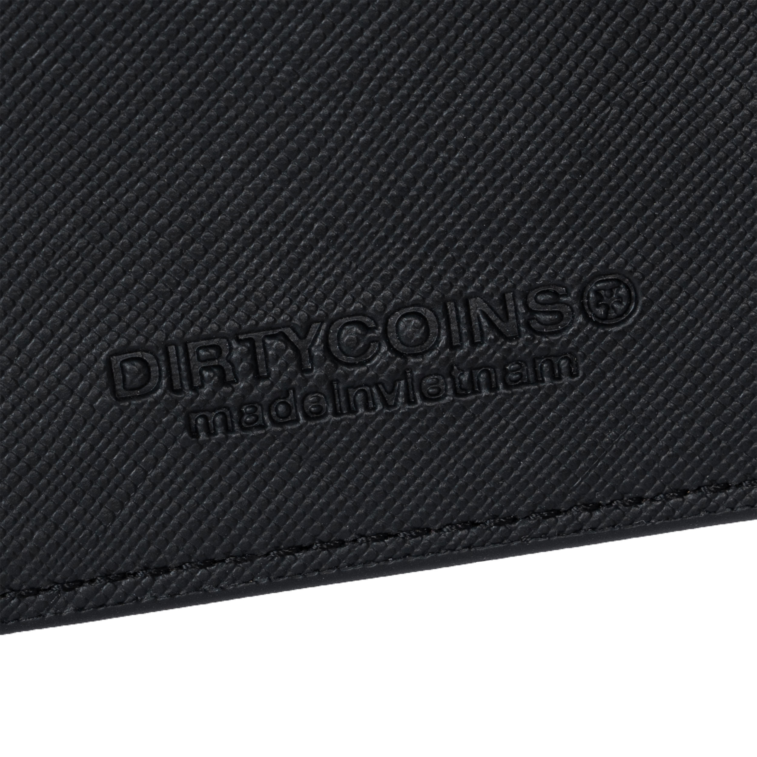 Ví DirtyCoins Fold Wallet Big Logo - Black