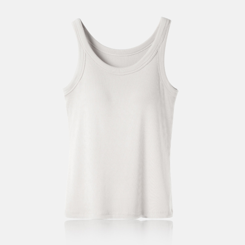 Áo Sát Nách Có Đệm Ngực Cotton Cao Cấp, Áo Ba Lỗ Chất Thun Co Giãn CT006