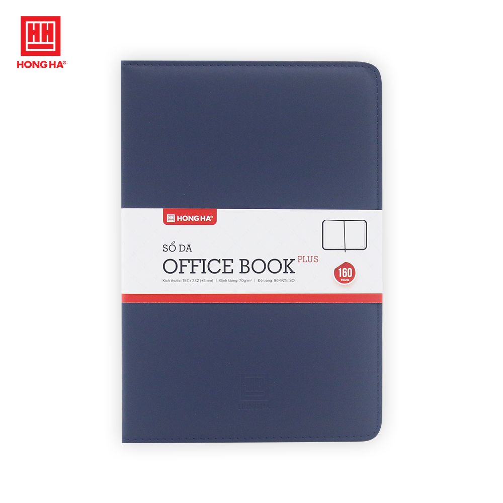 Sổ da B5 Hồng Hà Office book Plus 160 trang - 4632