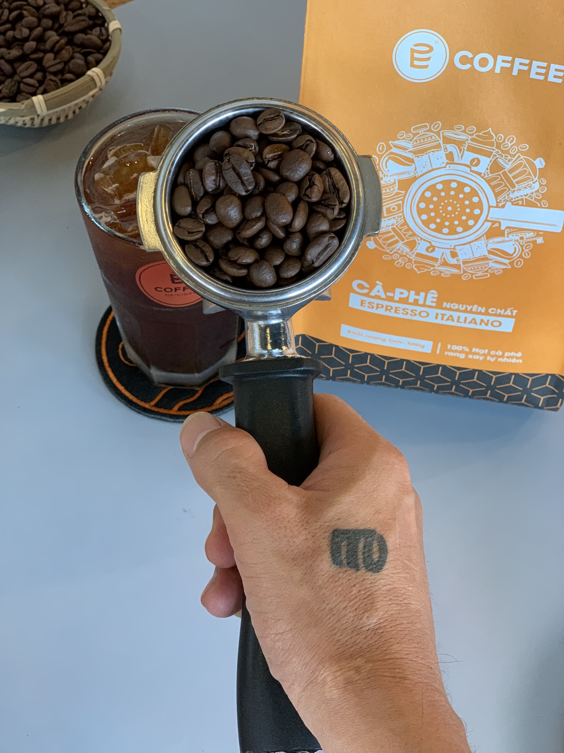 Cà phê E-COFFEE ESPRESSO ITALIANO (500 gram)
