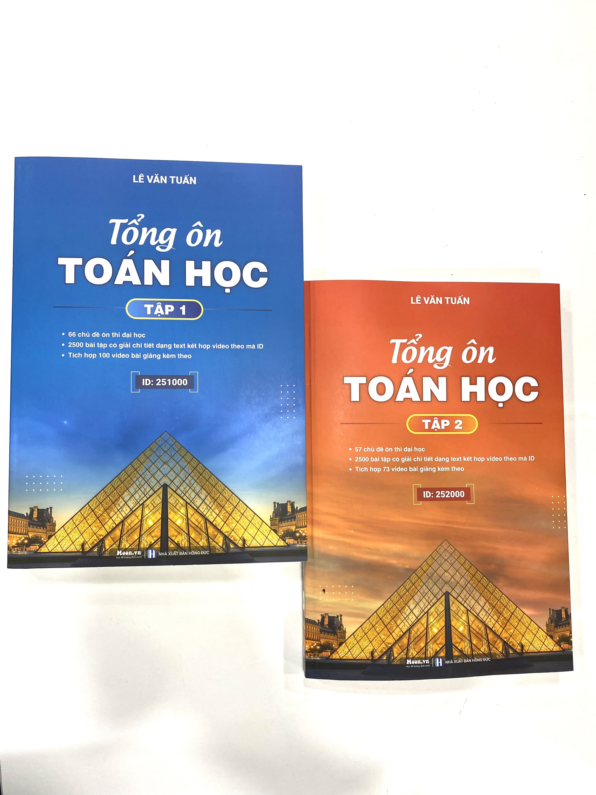 Combo 2 Sách ID Tổng Ôn Toán Học Lớp 12 tự học luyện thi thpt quốc gia môn toán 2023 Moonbook