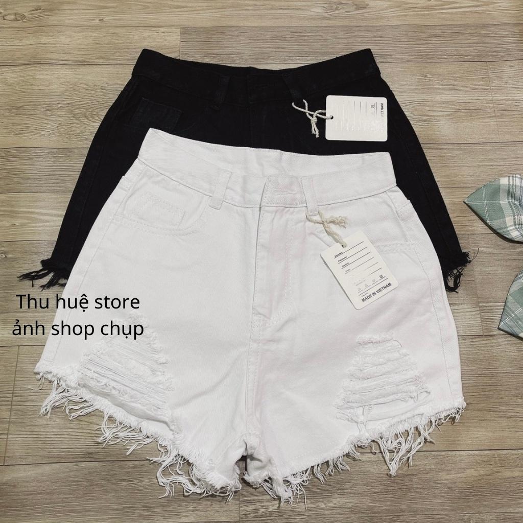Quần Short Jean Nữ Cạp Cao Nhiều Mẫu Kèm Ảnh Thật
