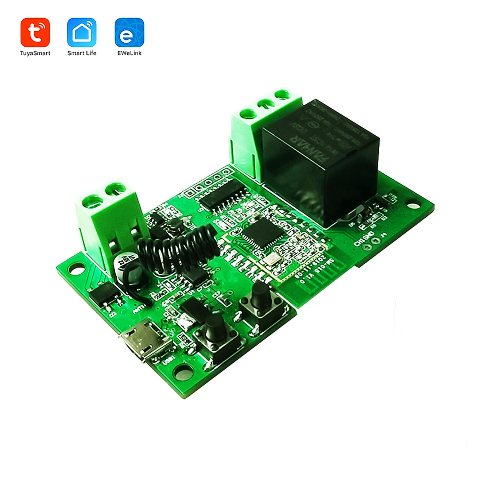 Tuya and eWeLink ZigBee WiFi Switch Wireless Relay Module Smart Home Automation Modules Phone APP Remote Control Timer Switch Compatible with Alexa Google Home Voice Control for Access Control System