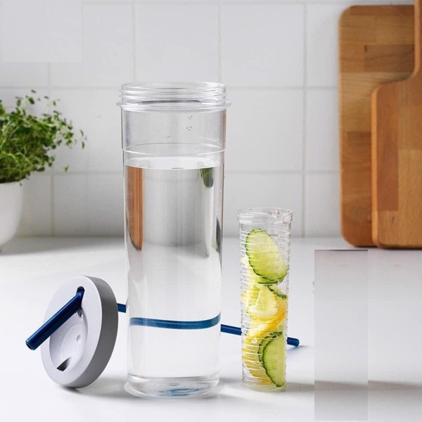 Bình nước thể thao có ống hút và lọc