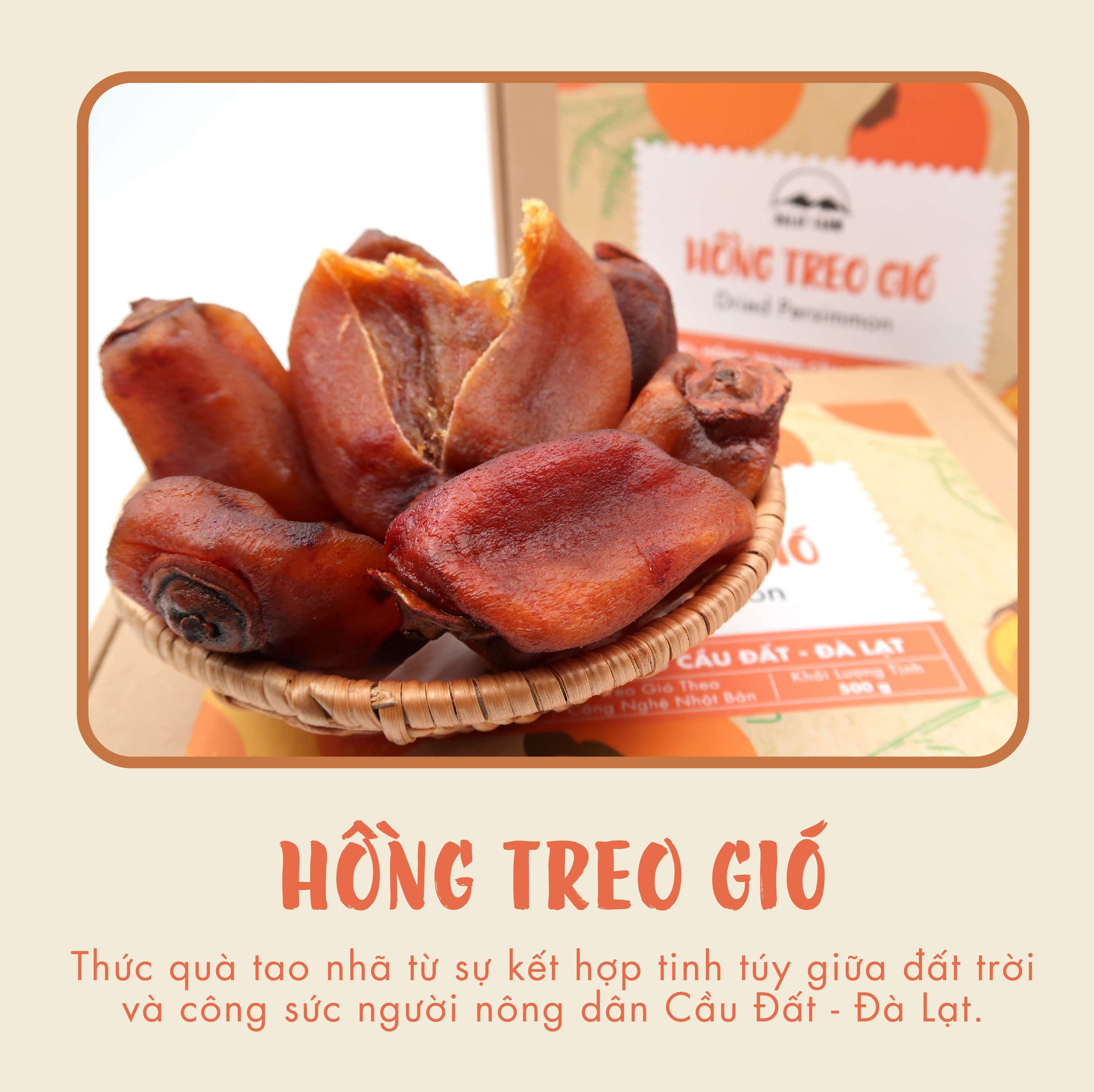 Hồng Treo Gió DalatFarm - Hộp 500 g