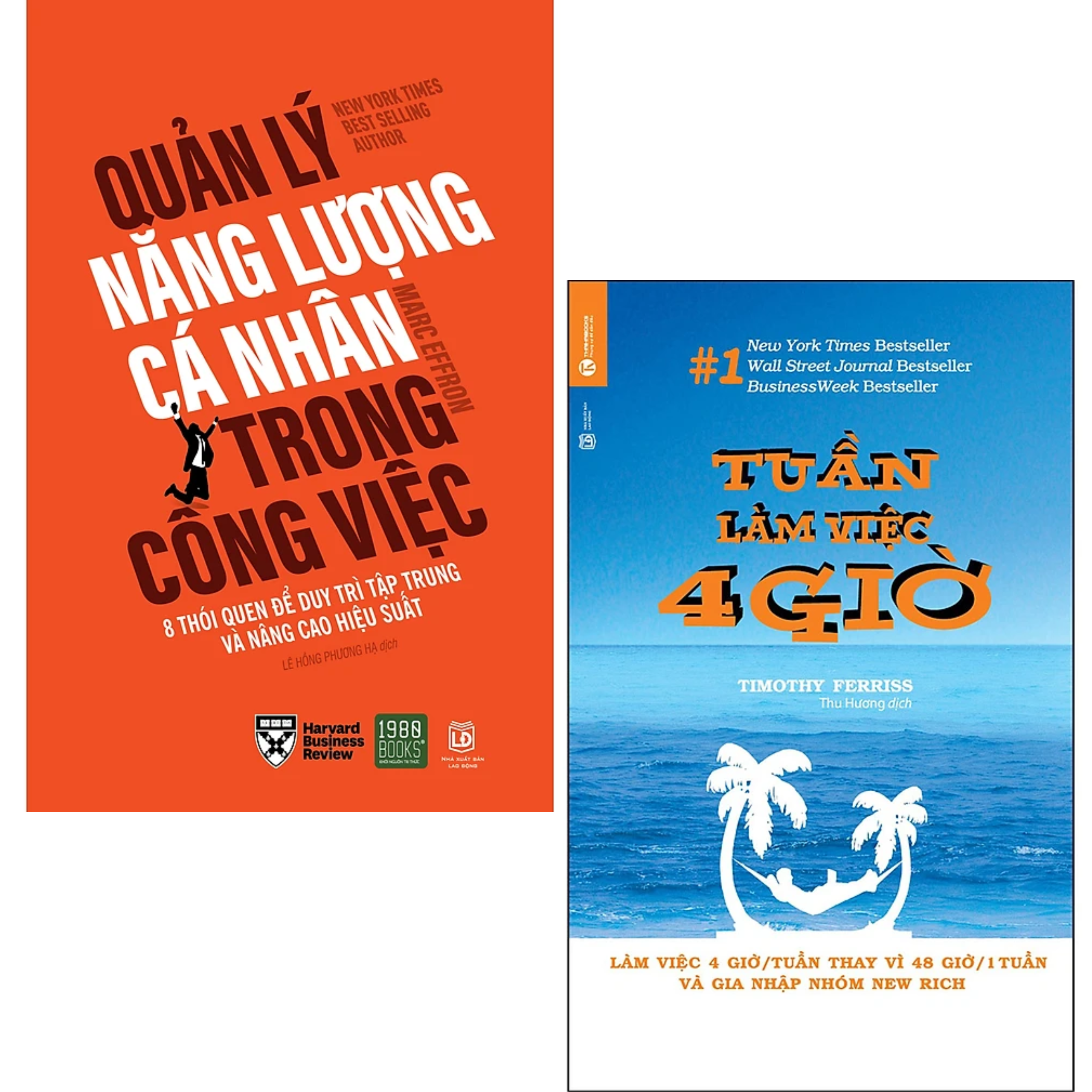 Combo 2Q Sách Kĩ Năng Làm Việc Hiệu Qủa : Tuần Làm Việc 4 Giờ + Quản Lý Năng Lượng Cá Nhân Trong Công Việc