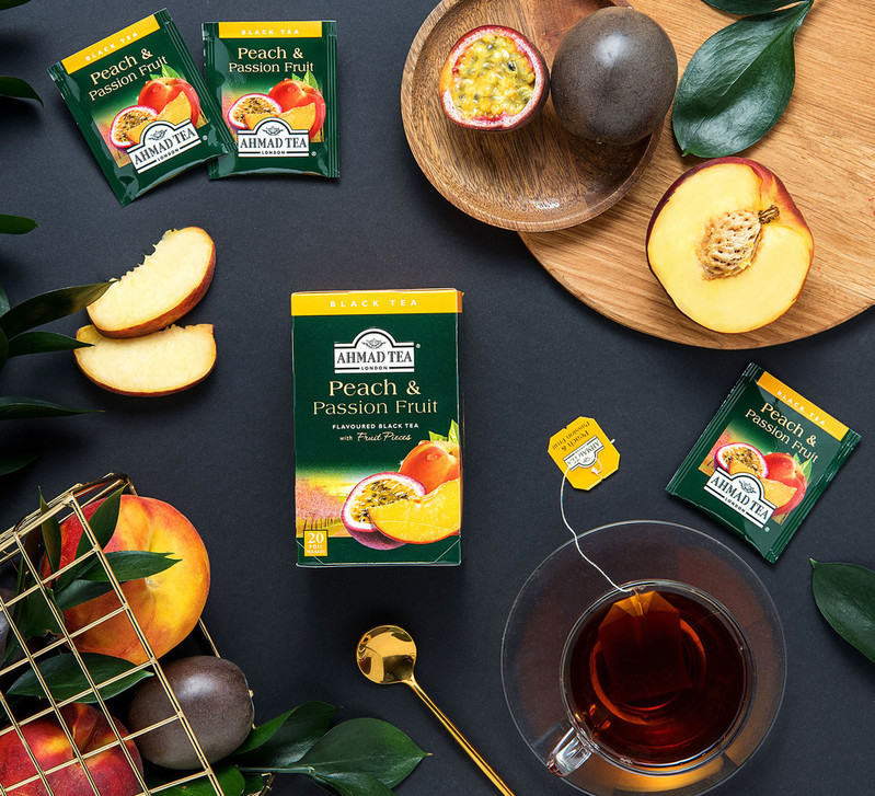 TRÀ AHMAD ANH QUỐC - ĐÀO & CHANH DÂY - Peach & Passion Fruit - Vừa thơm ngon, vừa giúp bạn dễ ngủ