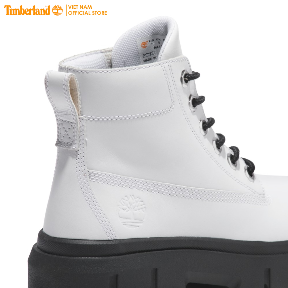 Timberland Giày Boot Nữ - Women's Greyfield Leather Boot White Full Grain TB0A41ZW13