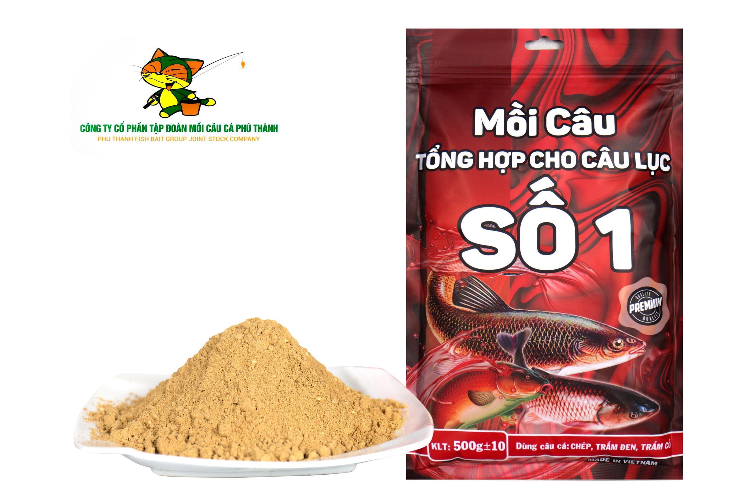 Mồi câu lục số 1. Mồi câu cá Phú Thành