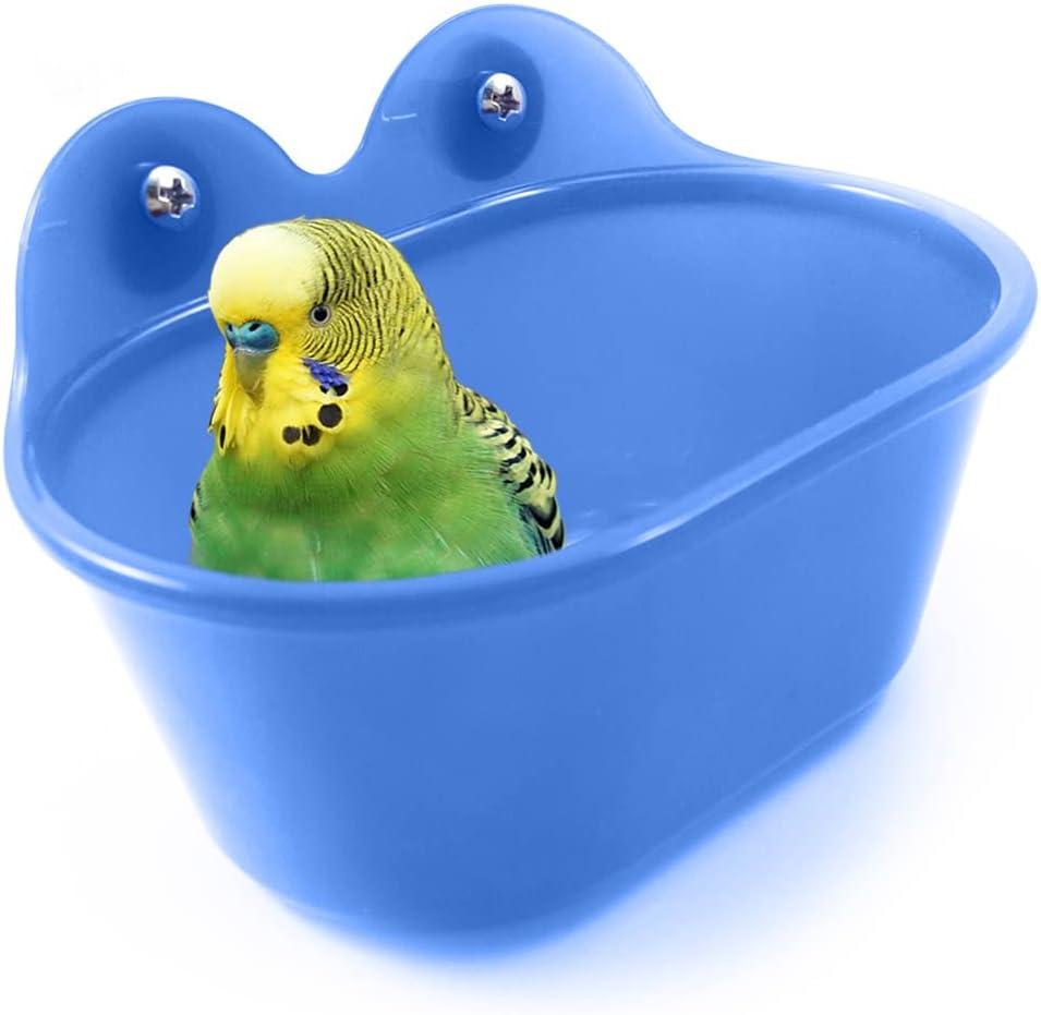 Hộp tắm chim cho vẹt nhỏ, chim hoàng yến và vẹt xám châu Phi, phụ kiện tắm chim