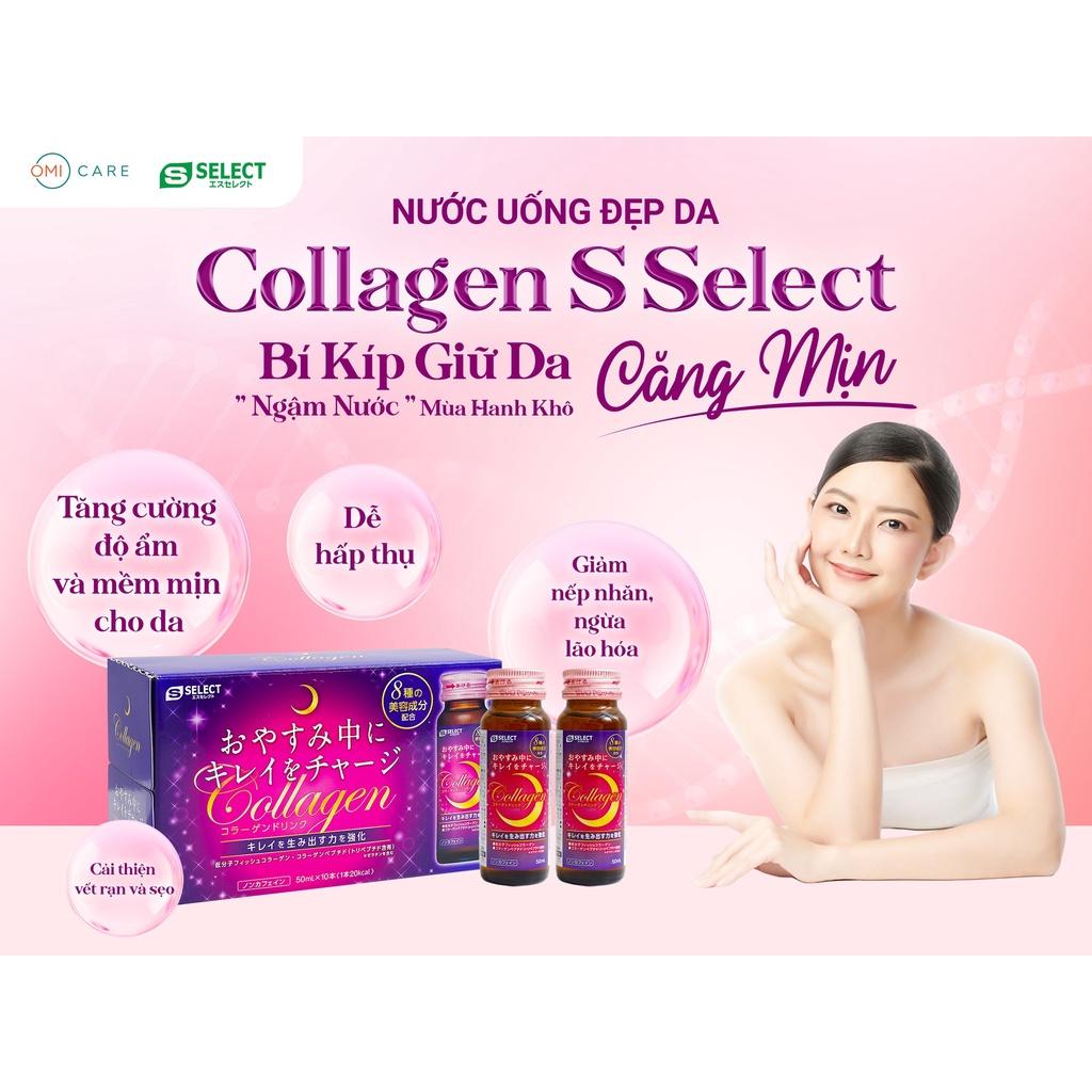Combo 5 Hộp Nước Uống Đẹp Da Collagen S Select Nhật Bản Liệu Trình Trẻ Hóa, Dưỡng Sáng Da Hoàn Hảo