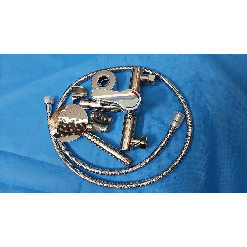 VÒI SEN NÓNG LẠNH HÌNH TRÚC - INOX 304 BÓNG