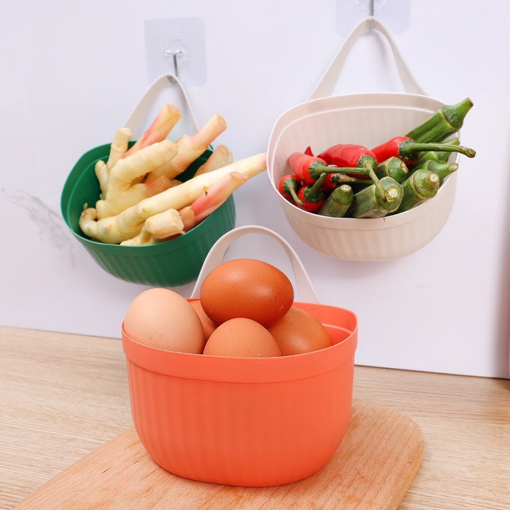 Giỏ treo tường đựng hành tỏi mẫu mới tiện lợi