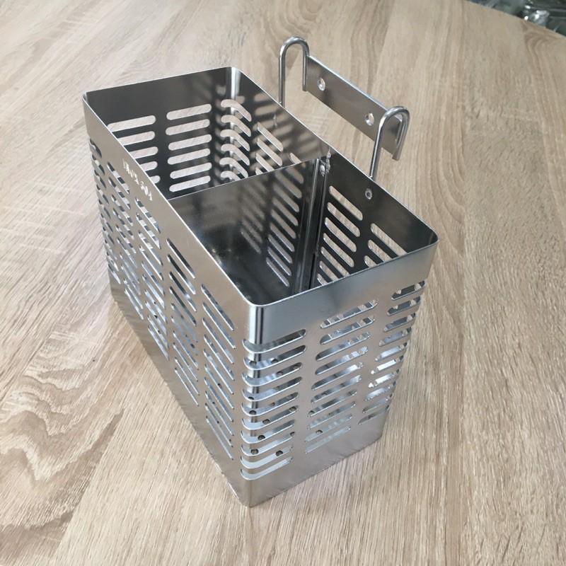 Ống Đũa Muỗng 2 Ngăn Inox 304 Cao Cấp, Hàng Inox Dày Đẹp - Vận Chuyển Miễn Phí Toàn Quốc
