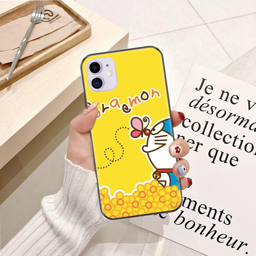 Ốp lưng điện thoại Iphone 11 viền silicon dẻo TPU  hình Doremon Làm Duyên - Hàng chính hãng