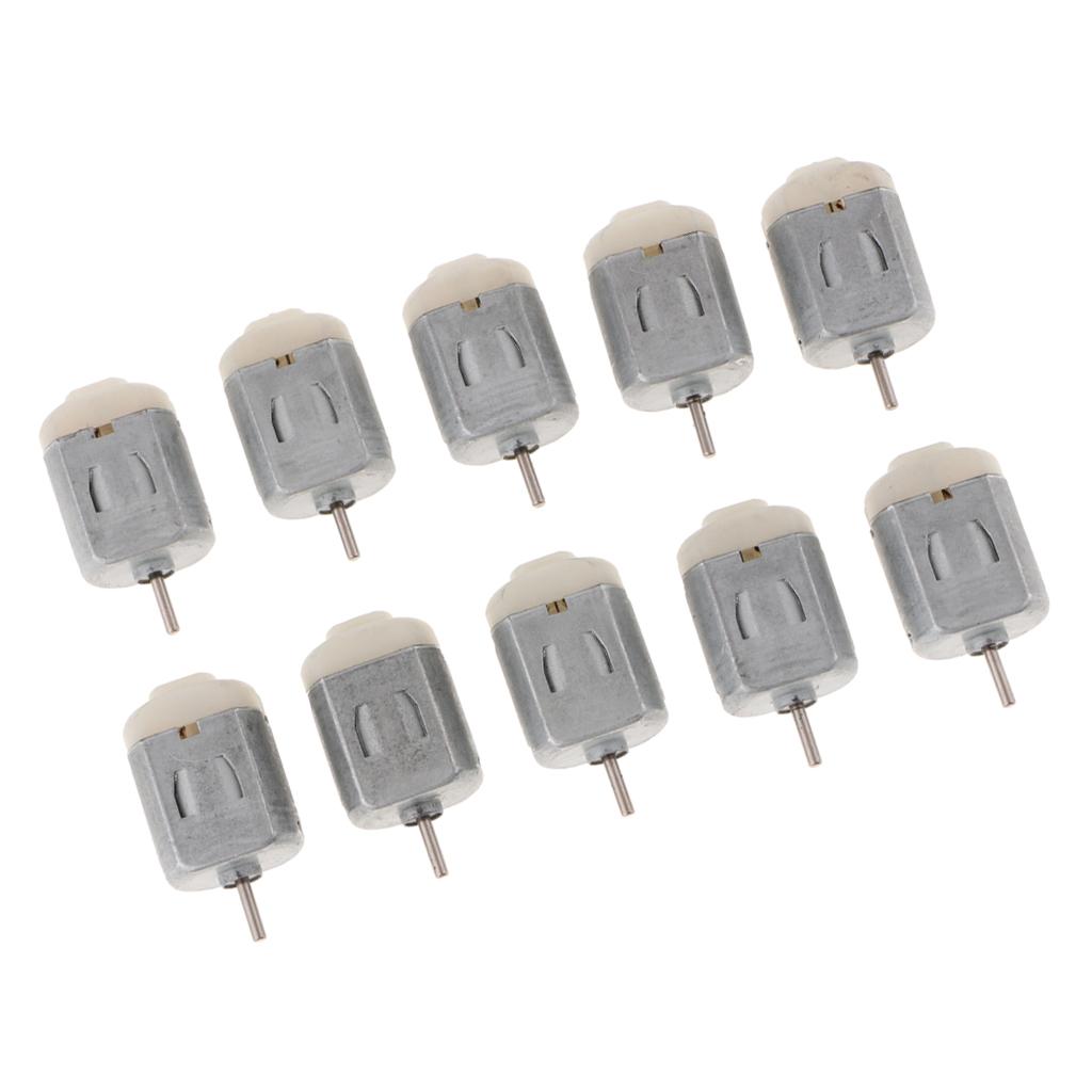 10 chiếc Thu Nhỏ 1-6 V Nhỏ 130 Động Cơ DC Xe Bốn Bánh Mô Hình Động Cơ