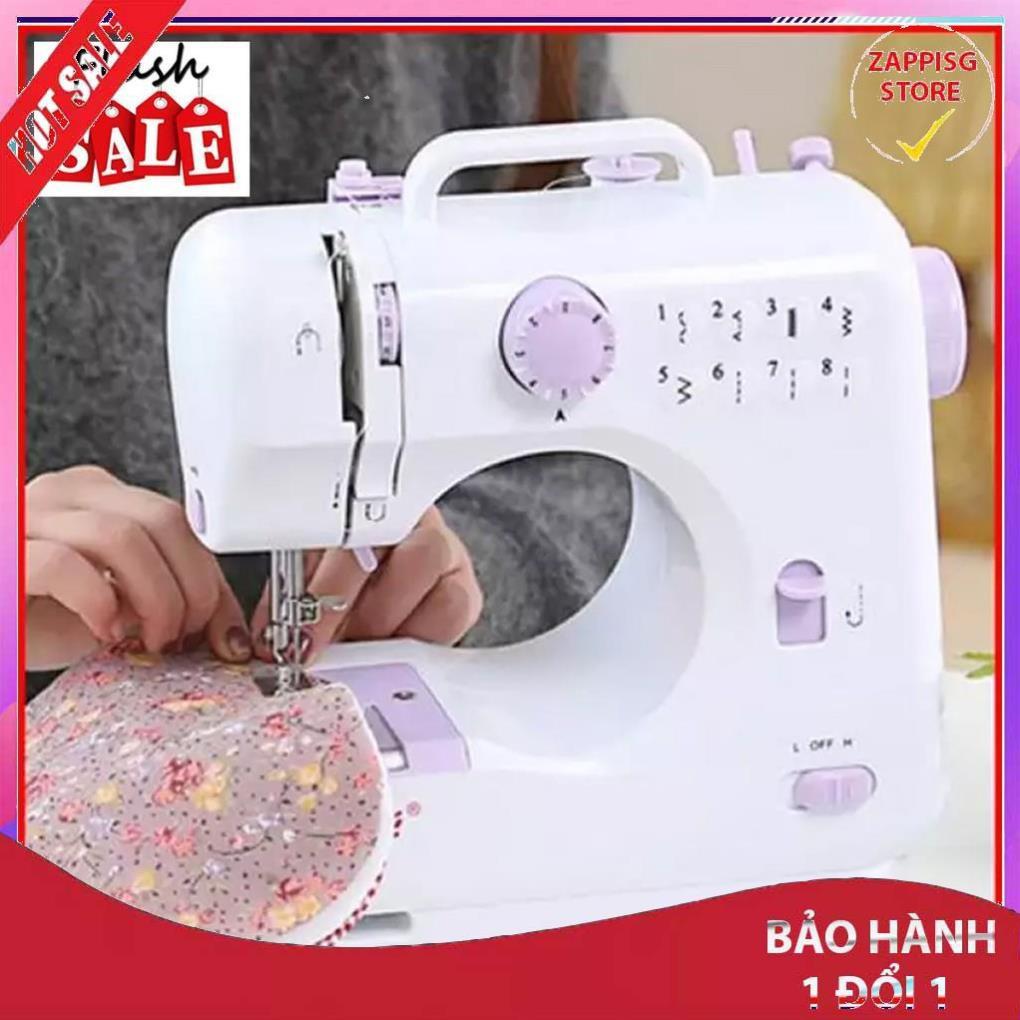 ️ Máy may mini, Máy khâu gia đình - Máy may mini gia đình 12 kiểu may FHSM 505A đầy đủ phụ kiện kèm theo