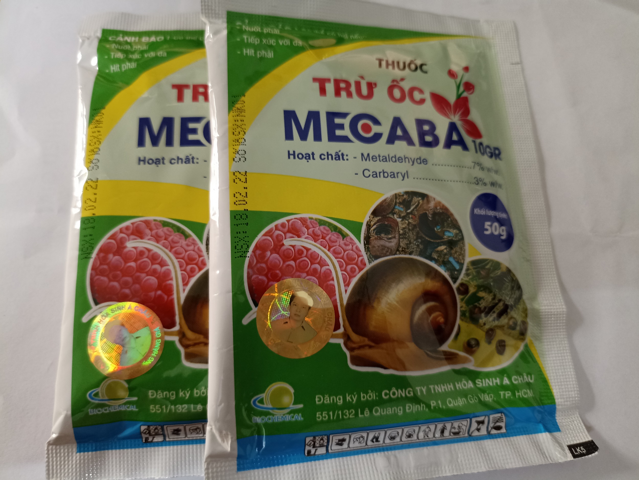 Combo 2 gói trừ ốc MECABA 10GR - gói 50 gram