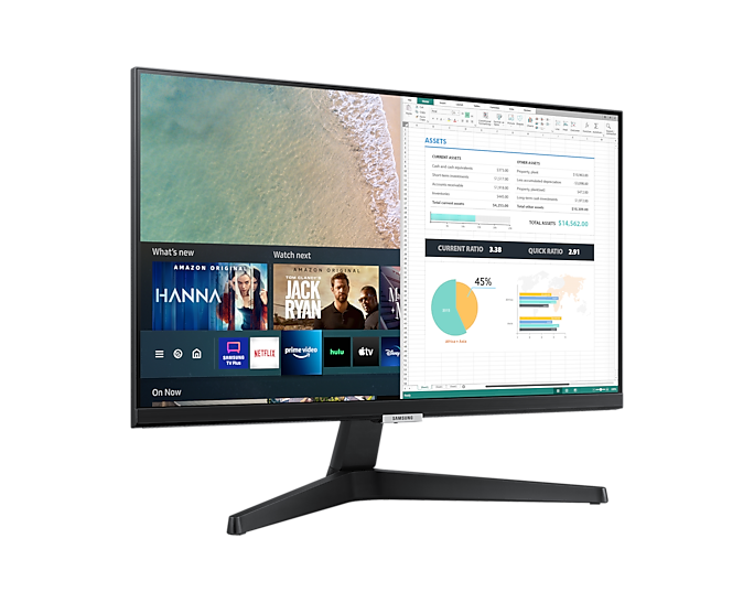 Màn Hình Thông Minh Samsung LS24AM506NEXXV ( 24 Inch / 1,920 x 1,080 FHD / 14ms / 60Hz / IPS / HĐH Tizen / HDMI / Loa ) - Hàng chính hãng