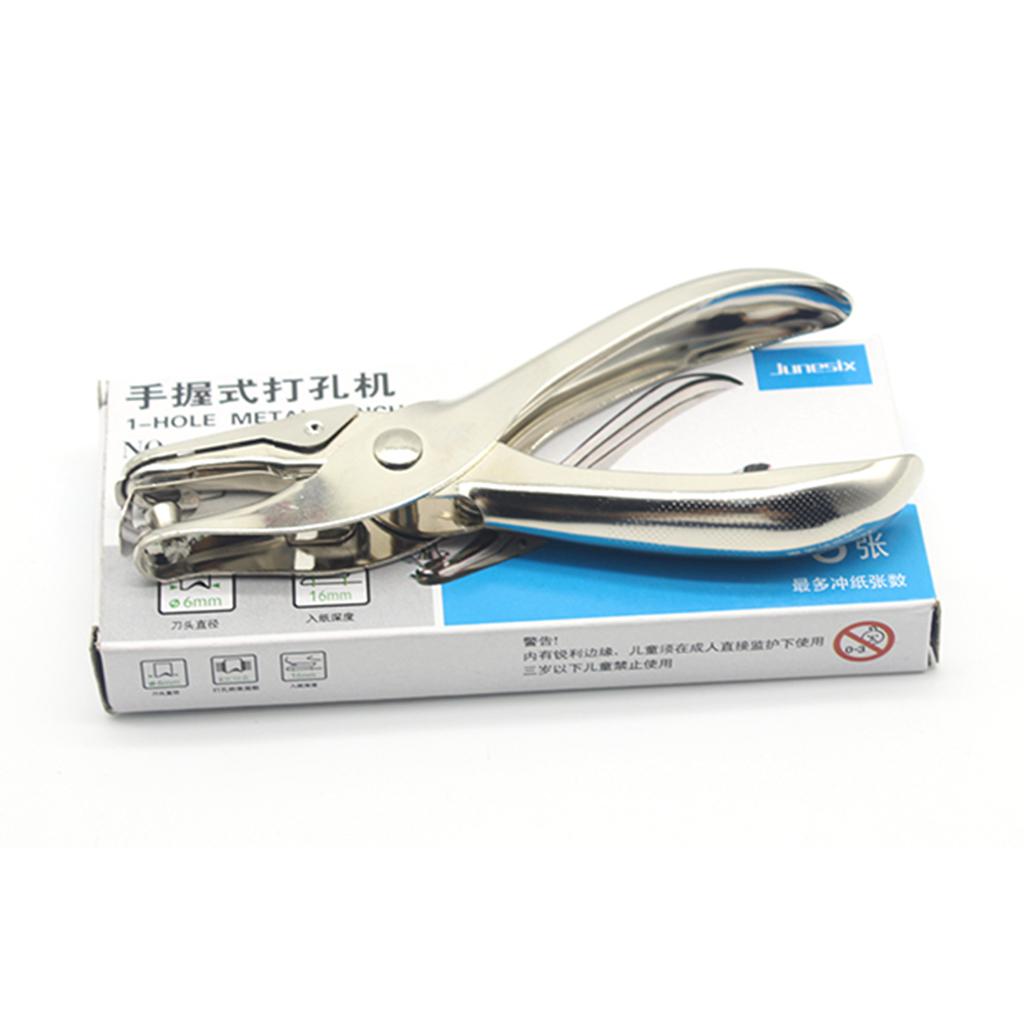 Single Hole Hand Held Paper Punch Paper Crafts Tickets Hole Puncher
