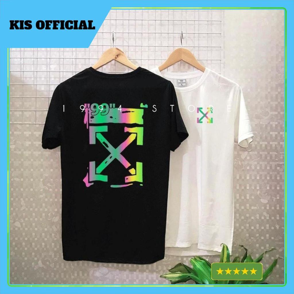 Áo Thun Unisex Logo Off White 99 Phản Quang 7 Màu Form Rộng Thời Trang Nam Nữ Phong Cách Hàn Quốc