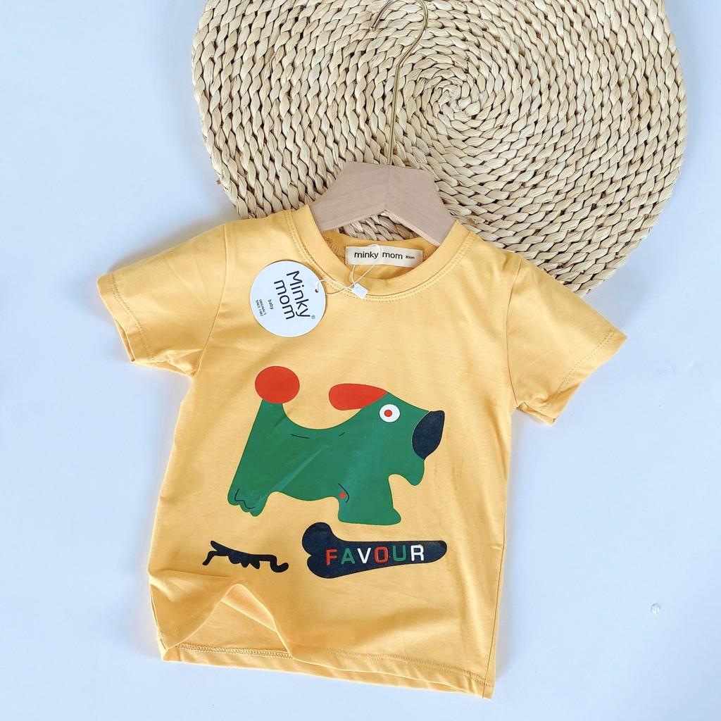 SALE !!! ÁO CỘC TAY CHẤT COTTON 100% HOẠ TIẾT XE VÀ KHỦNG LONG CHO BÉ