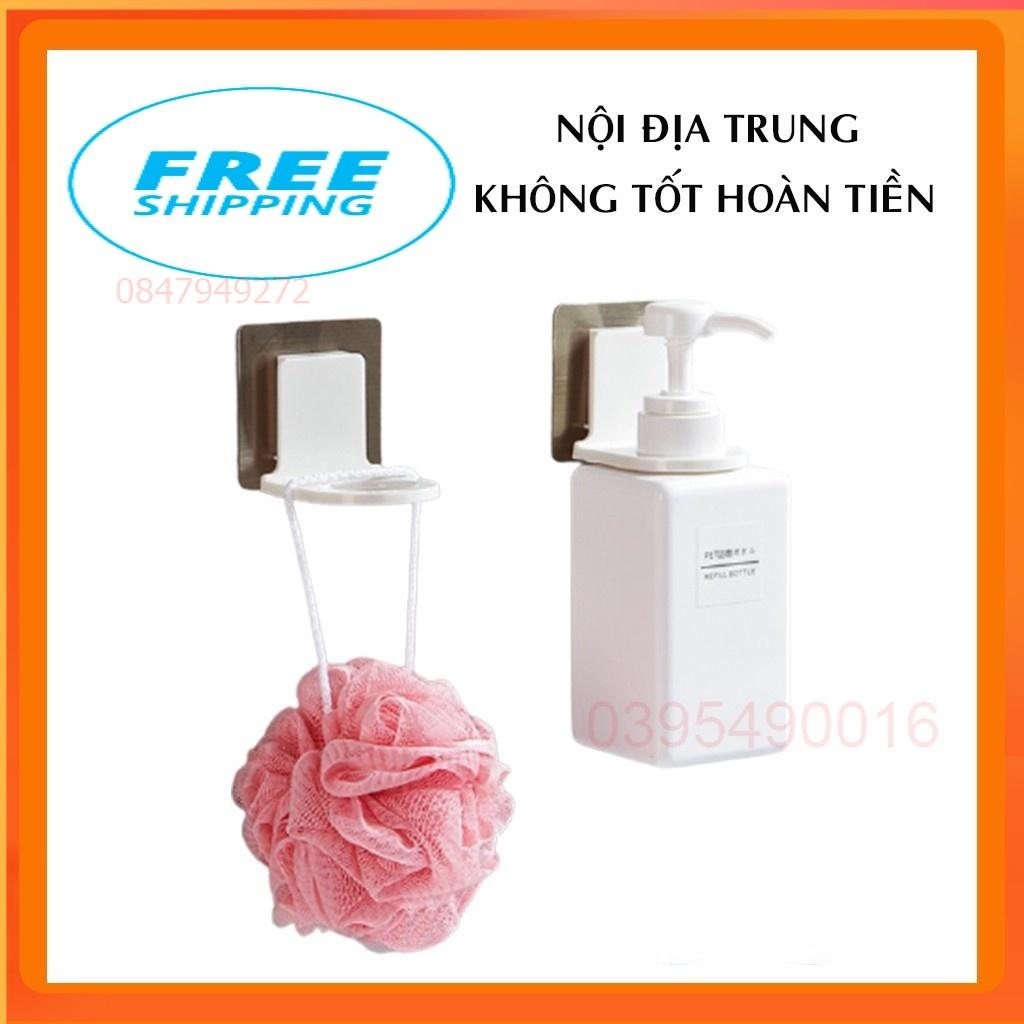 COMBO 5 Miếng Dán Tường Treo Cổ Chai, Móc Treo Dầu Gội, Chai Rửa Tay Trong Phòng Tắm - Chịu Lực Tốt, Siêu Dính.