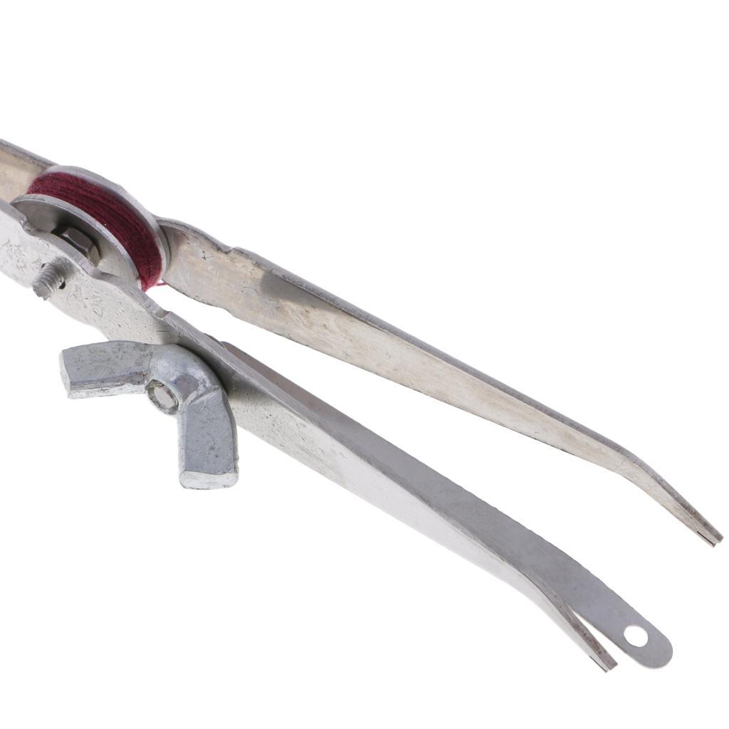 Stainless Steel Durable Fishing Lure Bander Tool Earthworm Bloodworm Clip