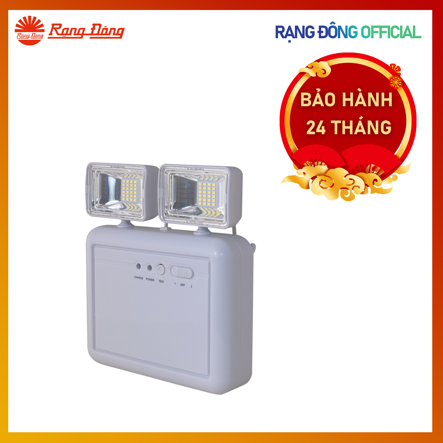 Đèn LED Khẩn cấp, tích điện, chiếu sáng khi mất điện Rạng Đông chính hãng 8W Model: KC03 8W