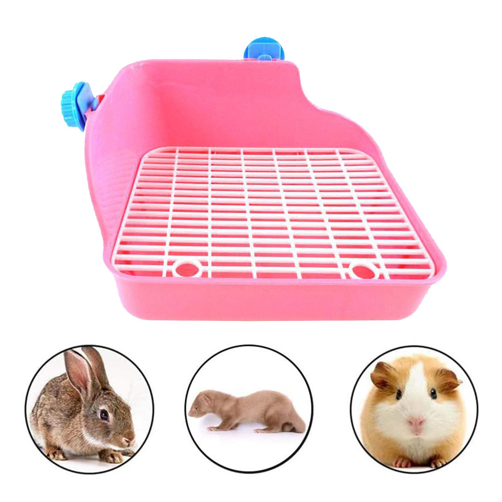 Rabbit Toilet Box Tray Pets Hamster Indoor Potty Trainer Guinea Pig