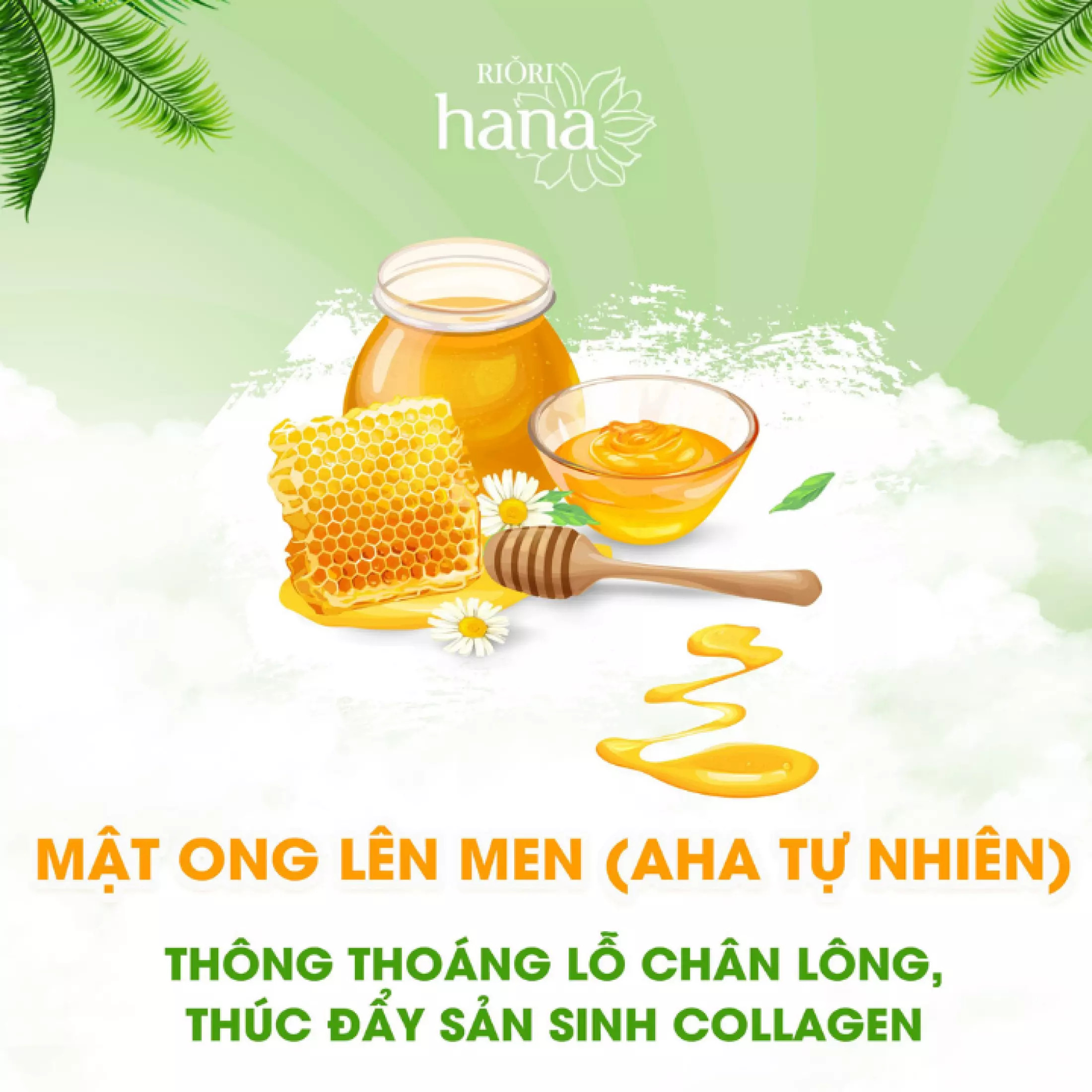 Tẩy Tế Bào Chết Da Mặt Riori Honey Scrub 120g Dạng Gel, Làm Sạch dịu nhẹ phù hợp mọi loại da kể cả dầu mụn